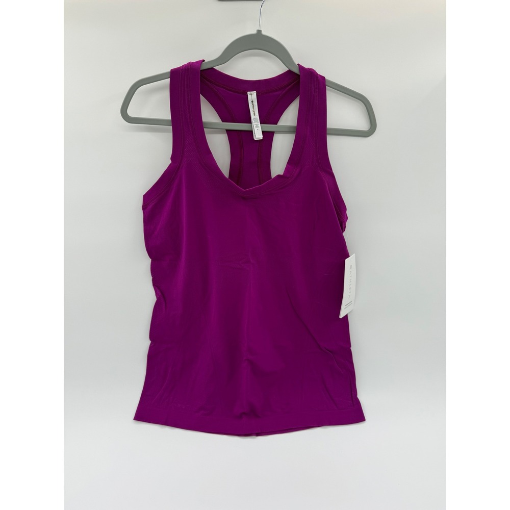 Athleta Momentum Tank Camisole Magenta Purple Seamless Racerback Top NWT Size M